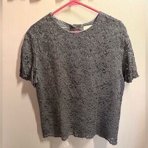 Elegant Black Lace Women's Top